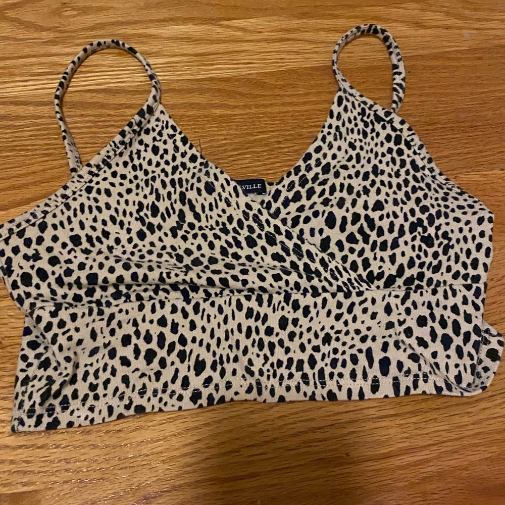 Brandy cheetah print tank top